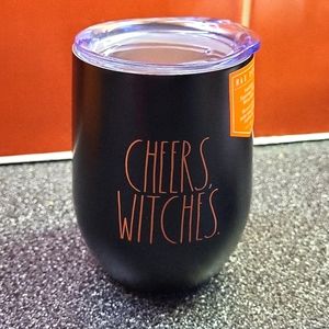 Halloween 🎃 Rae Dunn CHEERS WITCHES Insulated Wine Tumbler